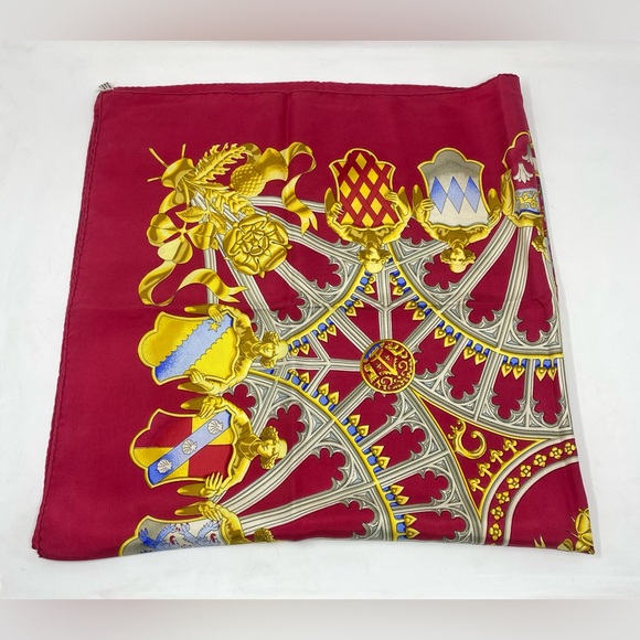 Hermes Silk Scarf British Heraldry By Vladimir Rybaltchenko Carre 90 - Picture 4 of 16